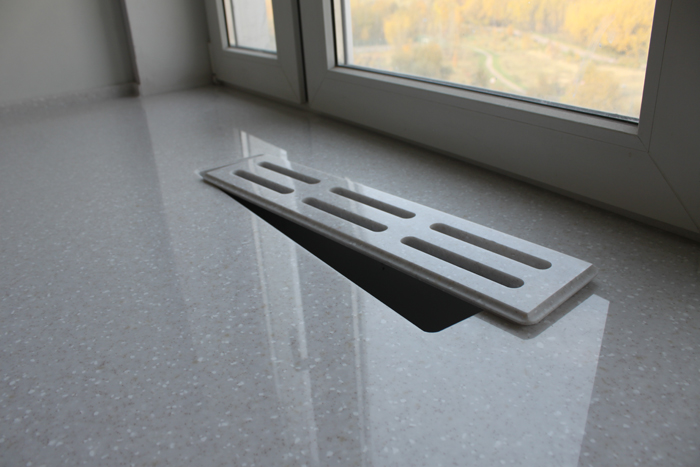 Проточки в подоконнике вентиляцианные