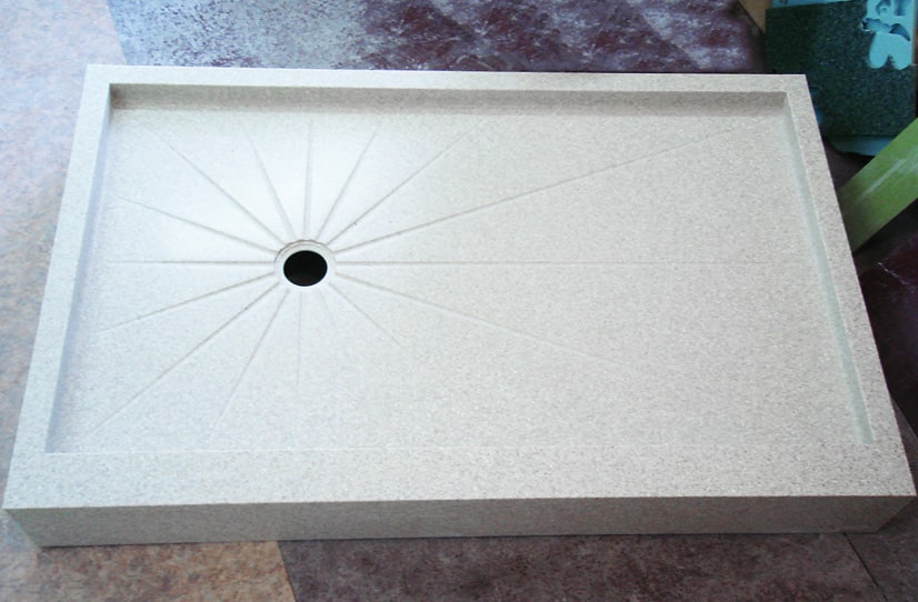 Душевой поддон из искусственного камня на заказ