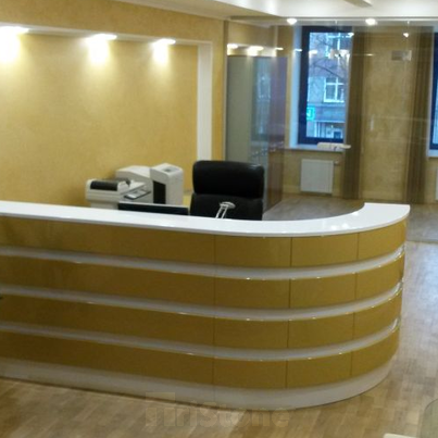 Стойка ресепшн из искусственного камня №8